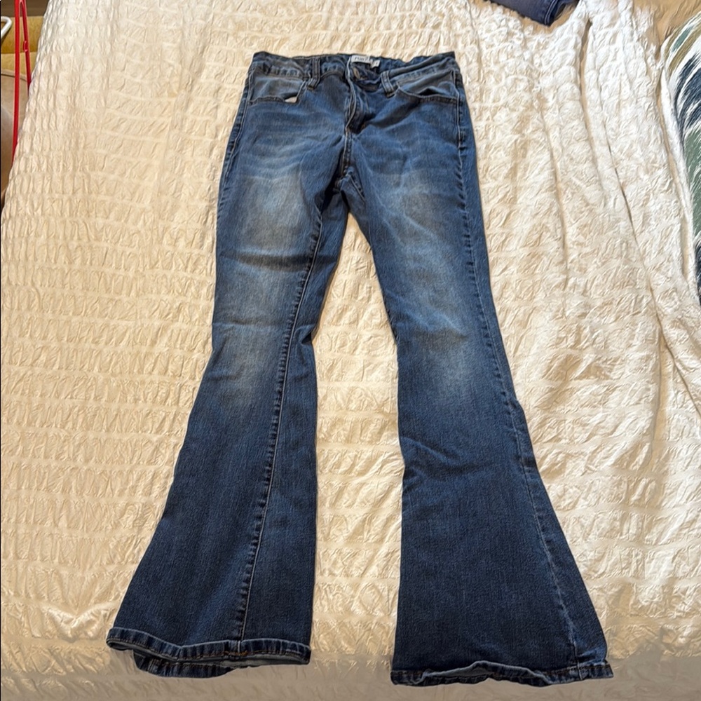 Rue21 Blue Flare Wide Leg Jeans